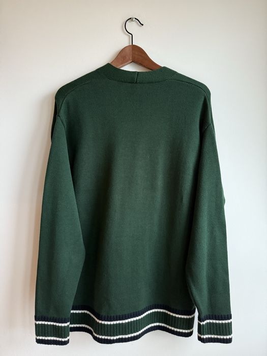 Zielony rozpinany sweter kardigan Mango