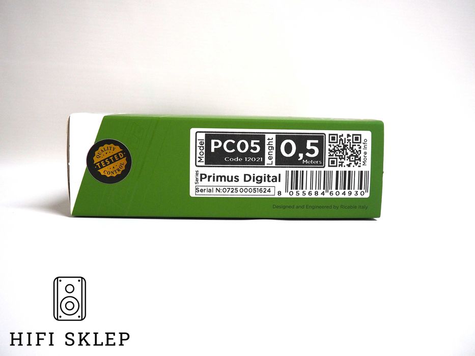Ricable Primus Coaxial /kabel cyfrowy RCA na RCA 0,5m