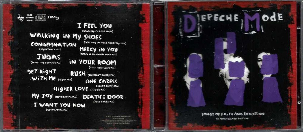 DEPECHE MODE - Songs Of Faith And Devotion - XX Anniversary Edition CD