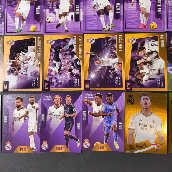 Set 50 Cartas Real Madrid Tricampeones Panini