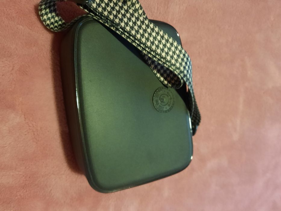 Bolsa borracha/ alça tecido xadrez NOVO PREÇO