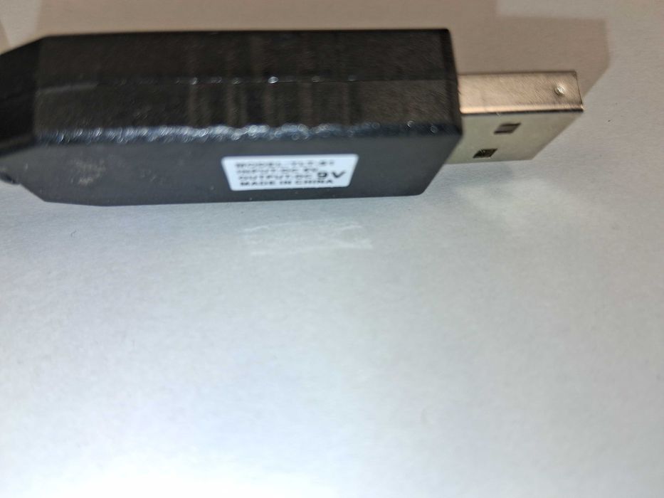 N268 Kabel USB Step Up Konwerter DC 5V na 9V Zasilanie Pedał Gitarowy