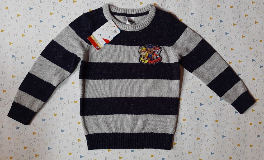 Nowy sweter Psi Patrol rozmiar 116