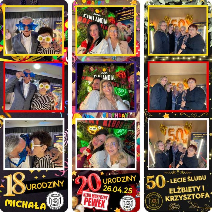 FotoBudka 360 # Druk Zdjęć # Magnesy Imprezowe # Fontanny Iskier #