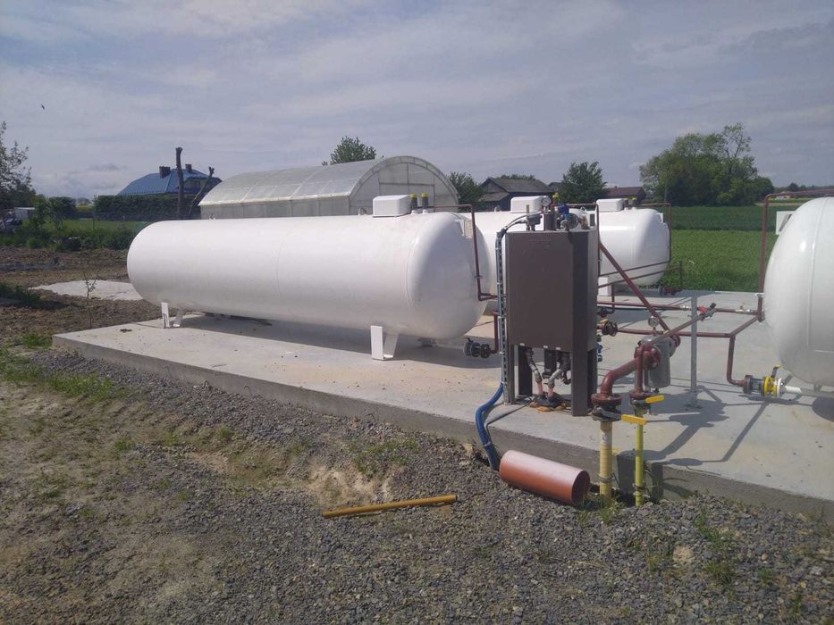 zbiornik gaz 4850 naziemny, propan, gaz płynny, instalacja od A do Z