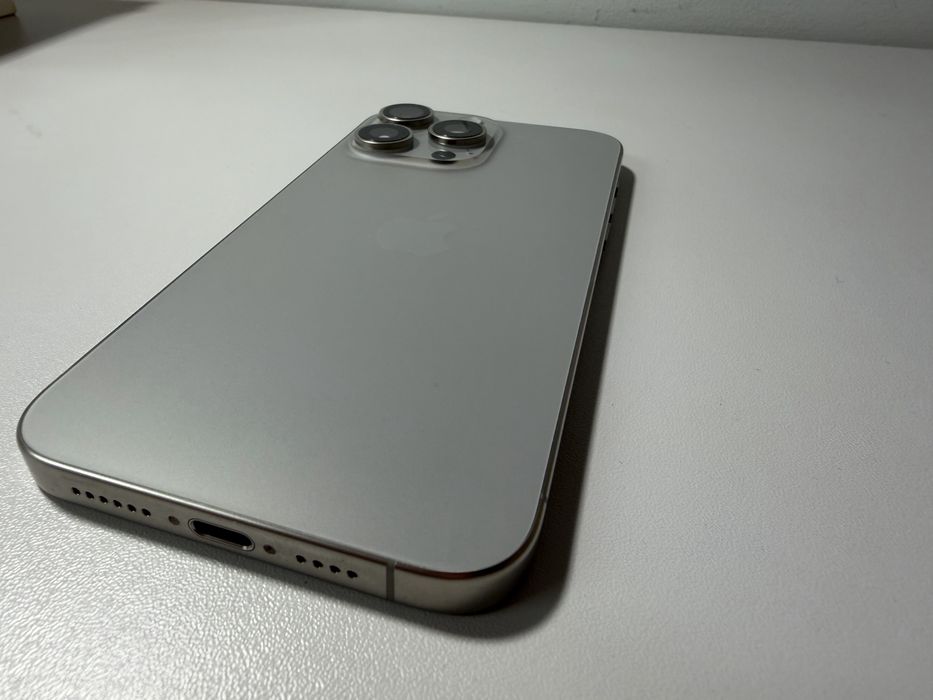 iPhone 15 pro max 512 GB/ Natural titaniu/ Bateria 87%/ Wrocław sklep