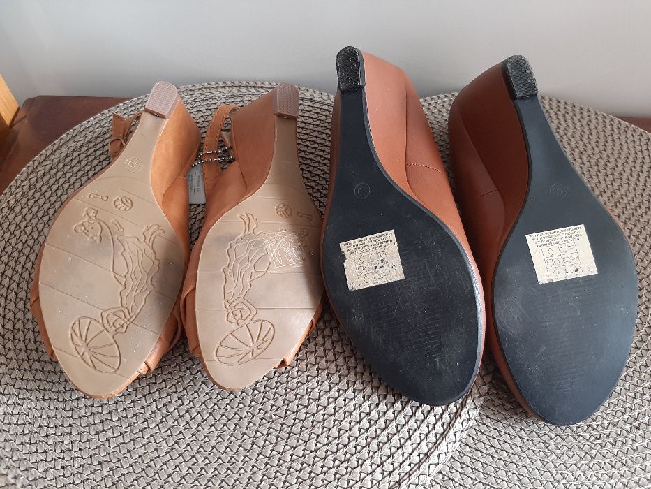 Buty 2 pary skórzane Butik nowe