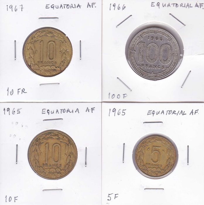 16 moedas África Equatorial 1958...1972