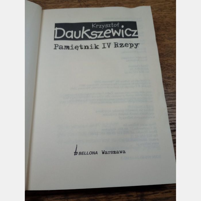 Pamiętnik IV Rzepy. Krzysztof Dauszkiewicz