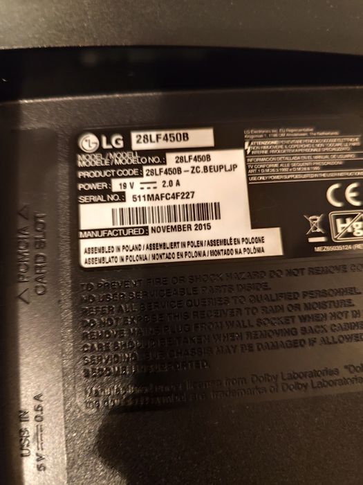 Televisão LG s/comando