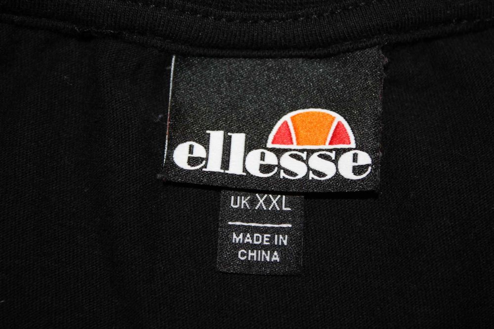 JAK NOWA,ELLESSE, Koszulka męska,roz.XXL,czarna