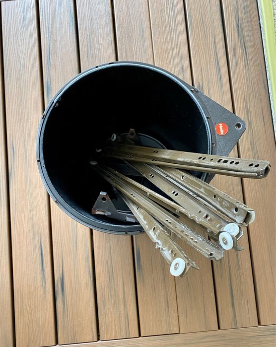 Caixote de lixo interior de móvel 25 cm diâmetro