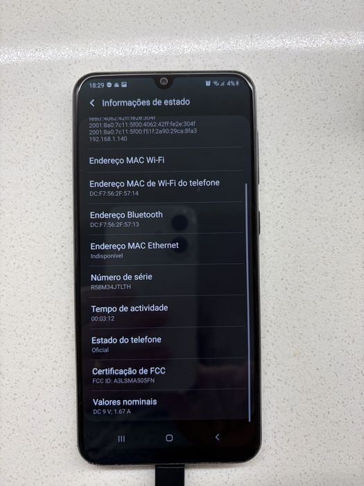 Samsung Galaxy A50 128GB memória e 4GB RAM