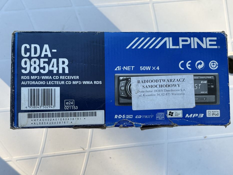 Alpine cda-9854r