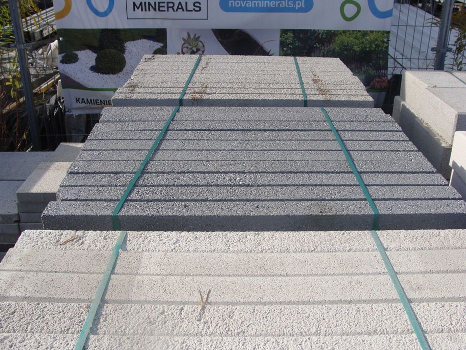Okazja ! Obrzeże 8x30x100 śrutowane, marmur, granit, gatunek II
