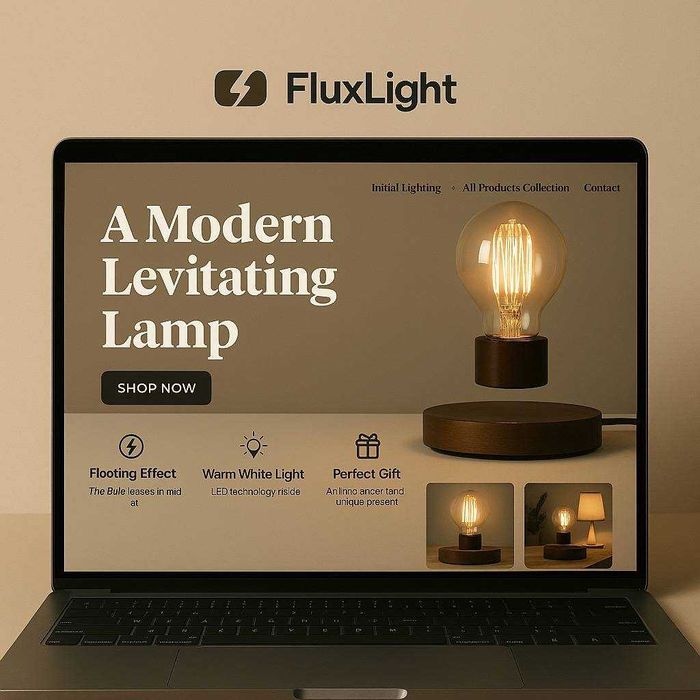 Преміальний онлайн-магазин левітуючих LED-ламп, готовий бізнес