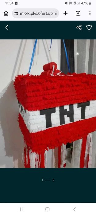 Piniata minecraft tnt