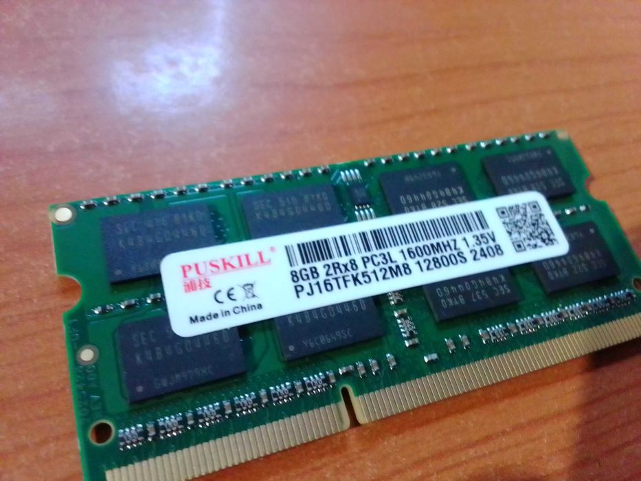 Оперативна память 8гб ддр3 ноутбук 1600МГц