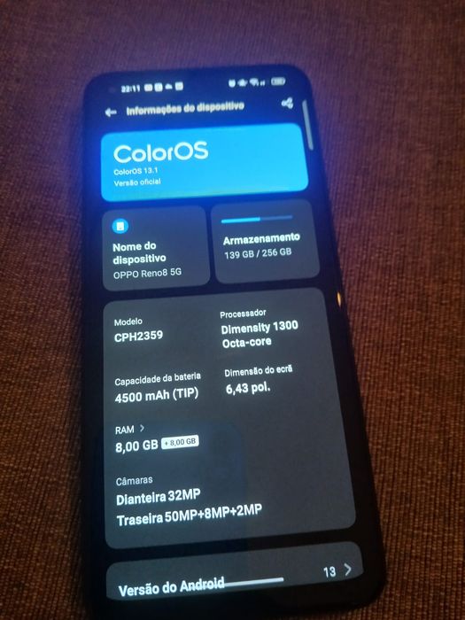 OPPO Reno 8 5g 8gb + 256gb