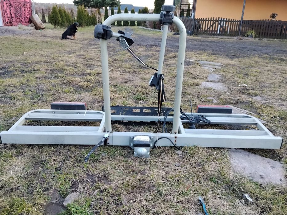 Bagażnik na hak na dwa rowery