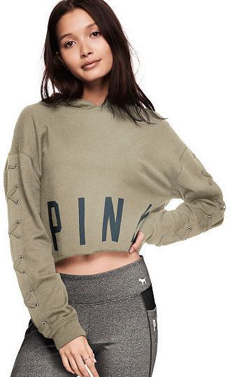 Укороченна толстовка Victoria's Secret PINK Army Green