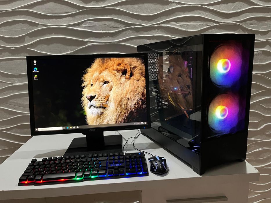 Komputer i5-7400 | RX 470 8GB |SSD|HDD|16 RAM|GAMINGOWY| Monitor