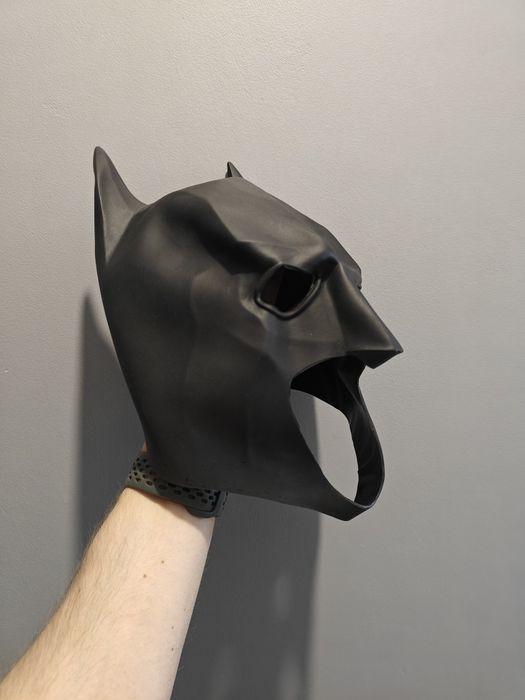 Maska Batman halloween przebranie latex lateksowa gumowa czarna