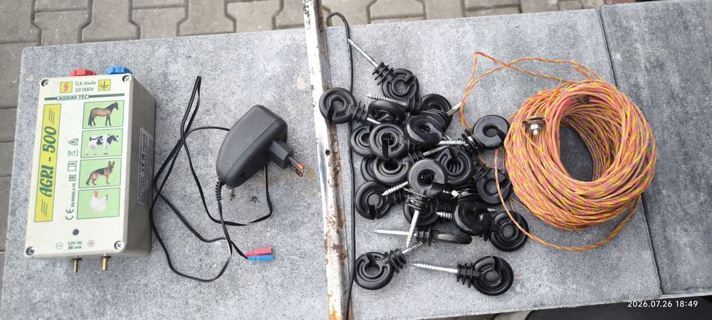 Pastuch elektryczny. Komplet