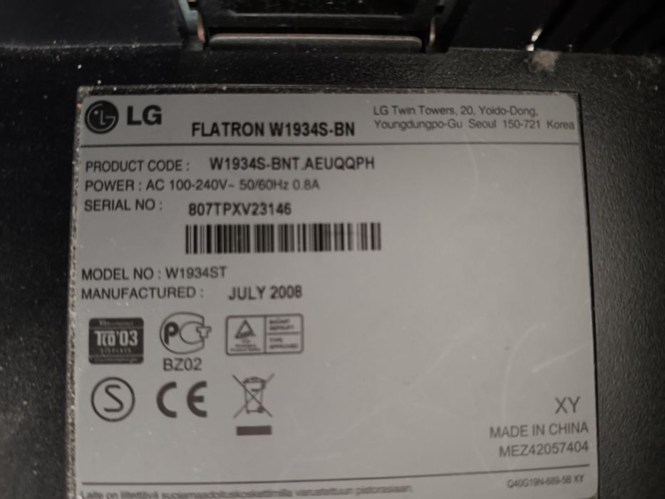 LG Flatron W1934S