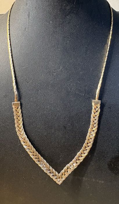 Lindissimos antigos colares vintage em prata contrastada e dourada