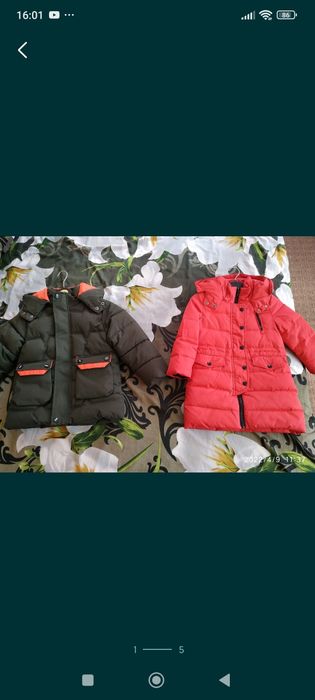 Куртки зимові 5-6 років