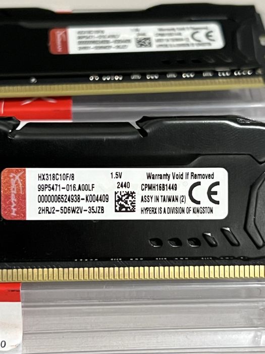 Оперативна пам'ять HyperX 16GB (2x8GB) DDR3 1866 MHz FURY