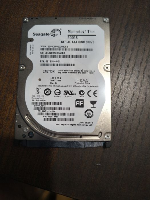 Dysk Seagate 500GB HDD Momentus Thin  2.5" SATA