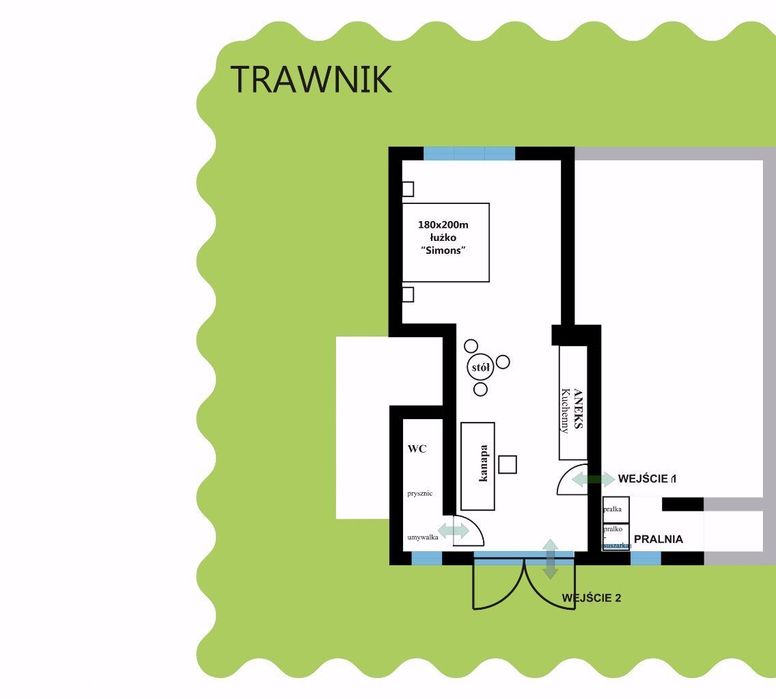 Ogródek | Cisza | EKO | Łóżko jak w hotelu 5★ | WiFi | blisko SKM
