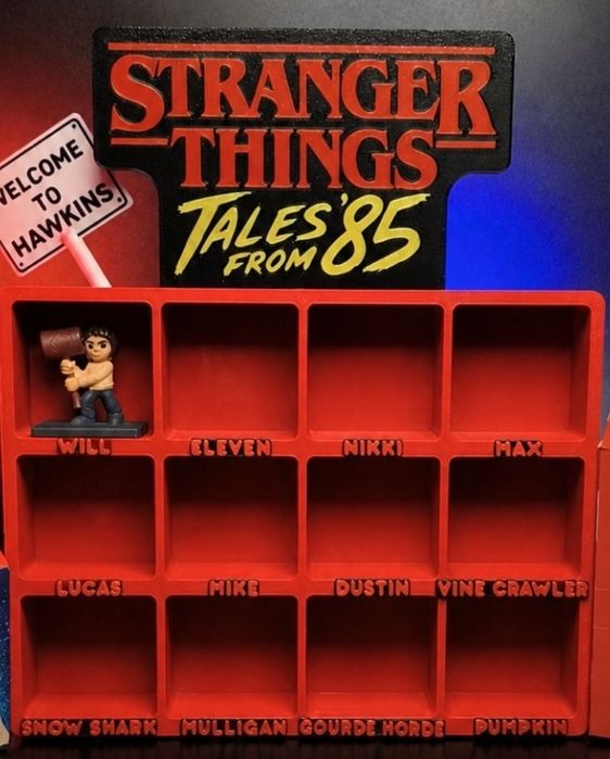 Підставка Стенд, Бокс, поличка Дивні Дива оповідки 85. Stranger things tales from 85 Happy Meal Macdonald.