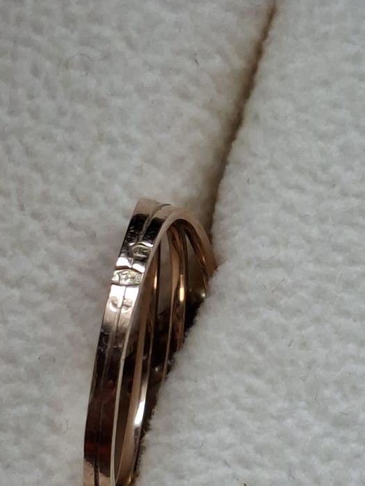 Złoty Warmet stan igła 585 średnica 18,5cm