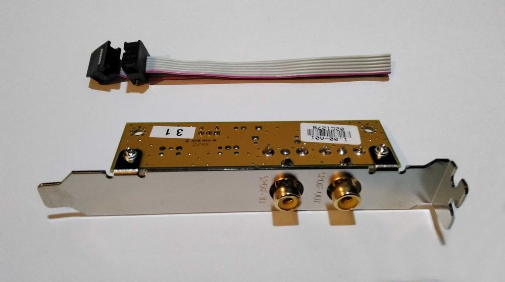 Bracket ASUS com Entrada/Saída áudio digital SPDIF (coaxial) (novos)