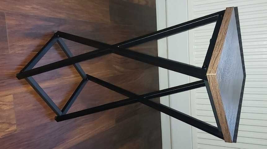 Kwietnik Metalowy Rustykalny Loftowy na Kwiaty Rośliny Dąb 62cm