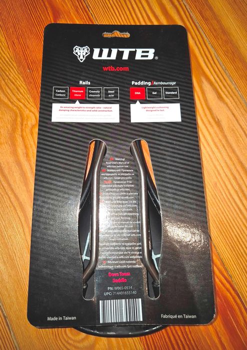 Selim WTB Deva Team - 145mm - Carris em titânio