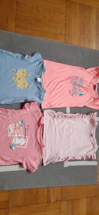 Zestaw (4szt)T-shirt i 2x leginsy roz.122