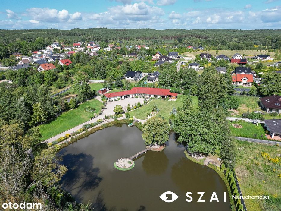 Dom 435 m² na działce 1,08 ha z prywatnym stawem | Nowy Kisielin