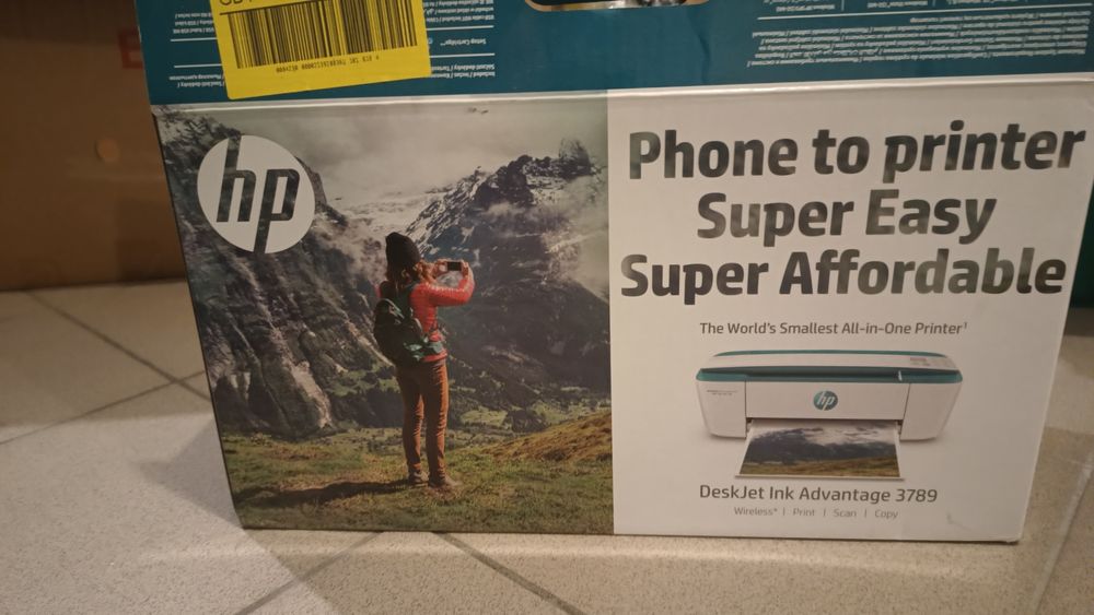 Drukarka HP jak nowa z tuszem czarnym hp advantage 3789