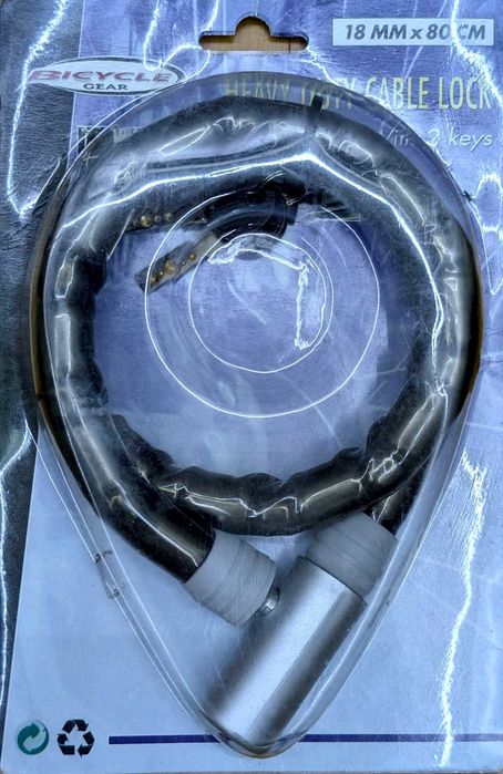 Cadeado Piton para motos, bicicletas, anti-roubo 18mm x 80 cm