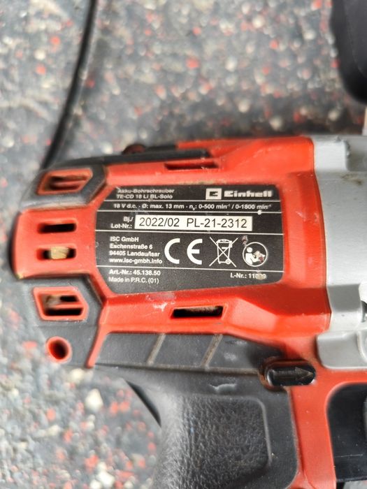 Wiertarko Wkrętarka akumulatorowa Einhell te-cd 18 li bl