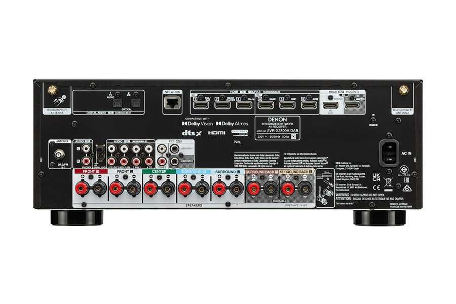 Denon AVR-X2800H DAB - amplituner wielokanałowy | Audiopolis Warszawa