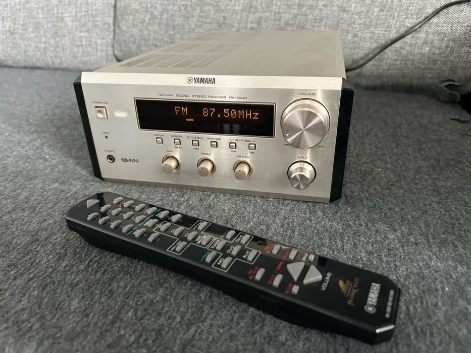 Amplituner pianocraft yamaha RX-E600 z oryginalnym pilotem