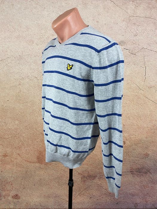 Lyle & Scott roz. M męski sweter w serek