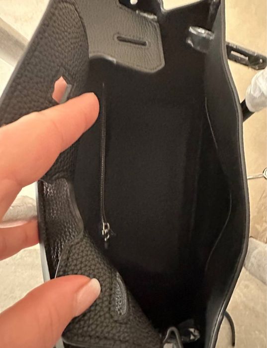 Жіноча Шкіряна  в стиле hermes birkin 30см.Epme