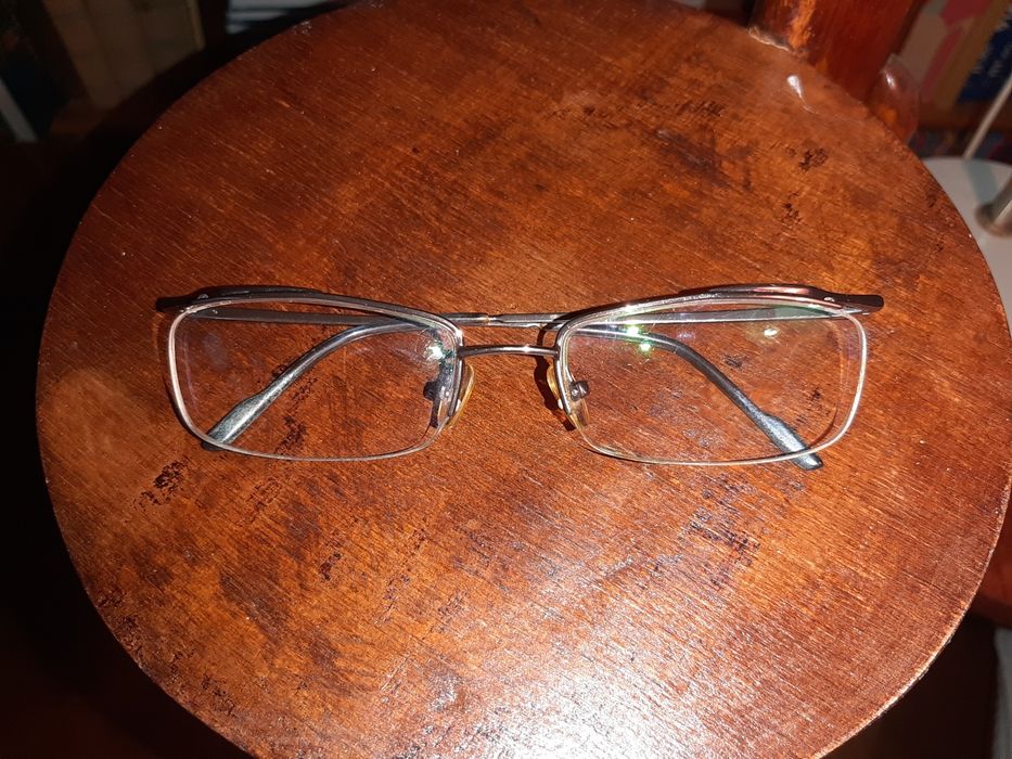Oprawki okulary metalowe damskie miedziany kolor