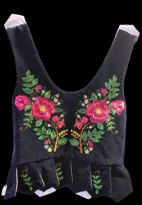 Gorset góralski ciemny granat